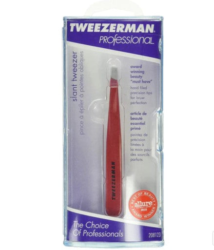 TWEEZERMAN Slant Tweezer Assorted Colors -FREE Tweezerette