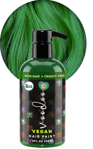VOODOO Green Hair Paint (Harmony Green) 8 Oz