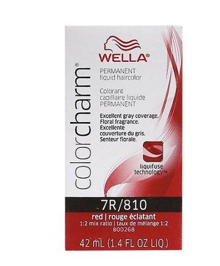 Wella Color Charm Permanent Liquid Haircolor 7R/810 1.4 oz