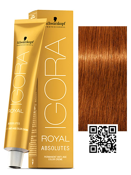 Schwarzkopf Igora Royal Absolutes Permanent 7-70 Medium Copper Natural Blonde (2pk)