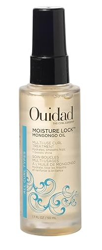 Ouidad Moisture Lock Mongongo Hair Oil for Curly Hair, 1.7 fl oz