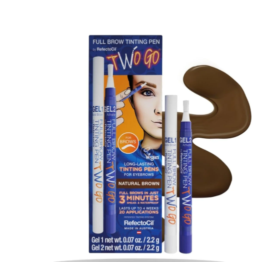 RefectoCil TWO GO Full Brow Tinting Pen-Natural Brown