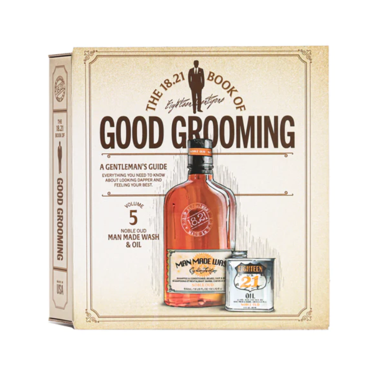 18.21 Man Made Book of Good Grooming Gift Set Volume 5-Noble Oud