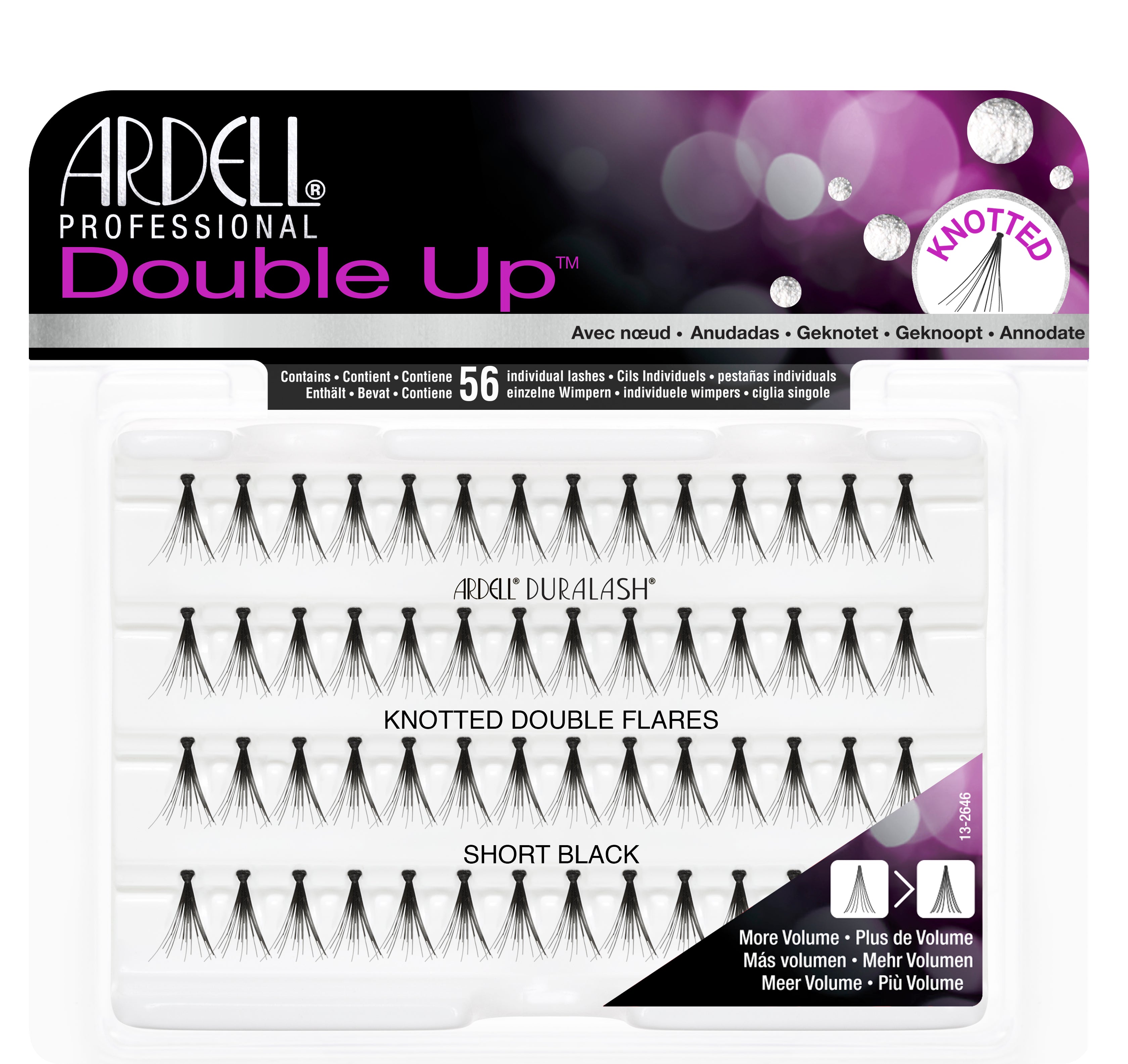 Ardell Double Up Individual-Knot Free Lashes - Short Black