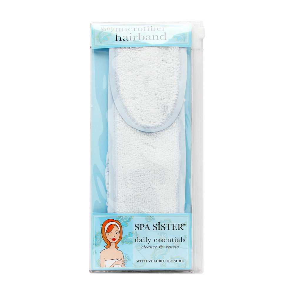 Spa Sister Thirsty Microfiber Hairband Blue