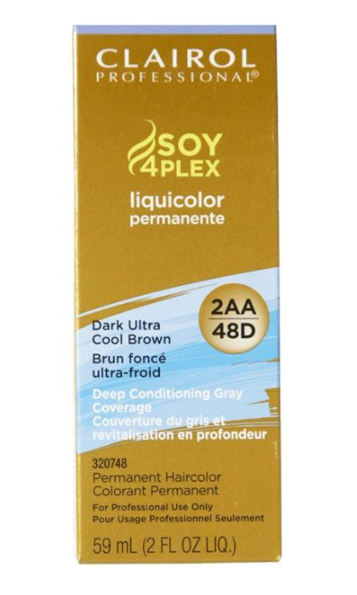 Clairol Soy4Plex 2AA/48D Dark Ultra Cool Brown-3pk