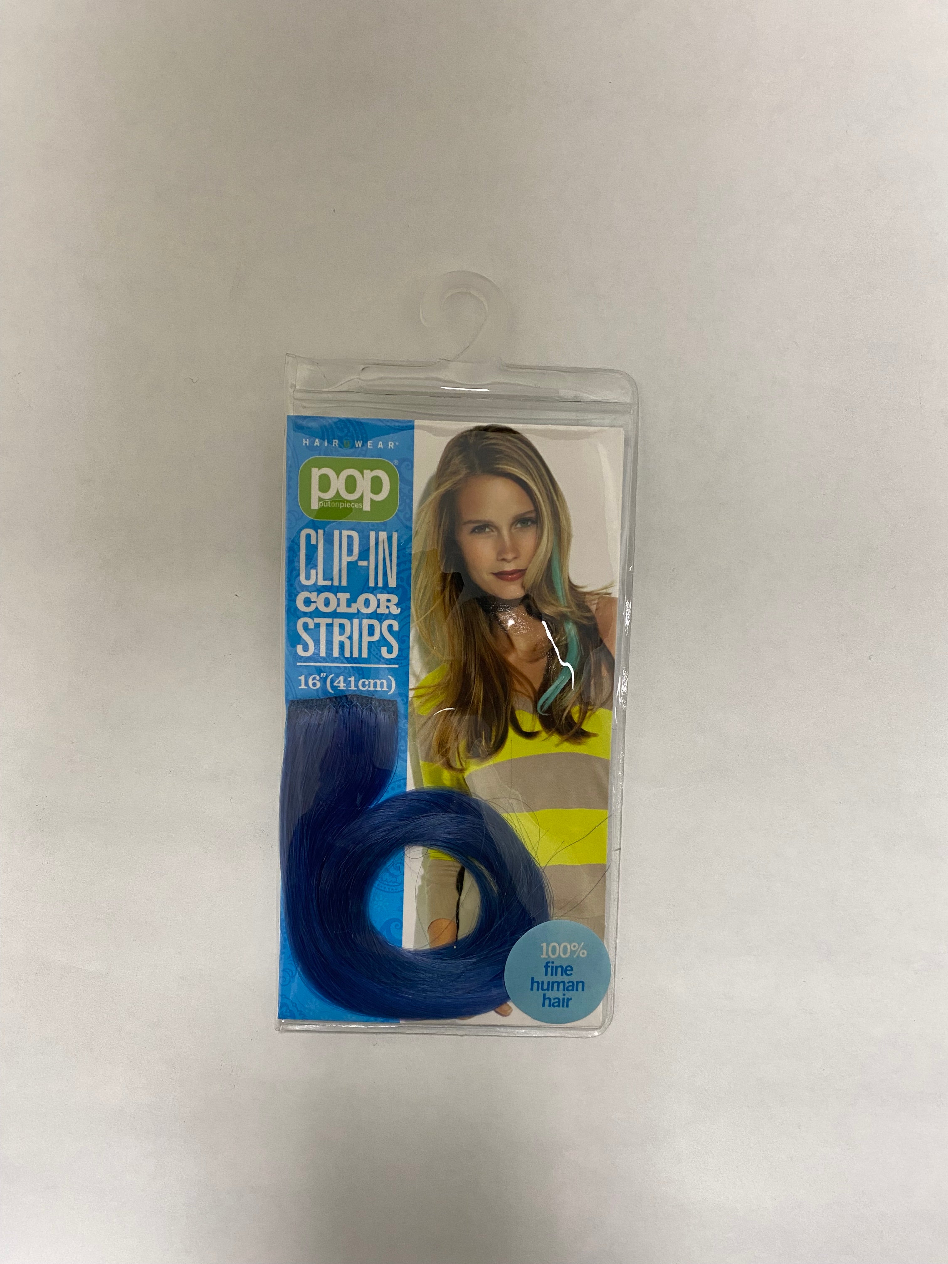 Hair U Wear POP Clip-in Color Strips Blue