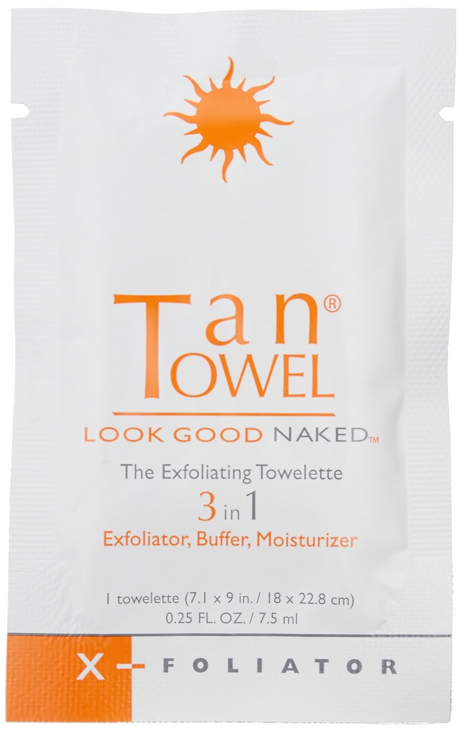 Tan Towel X-Foliator Towelette 10-pack