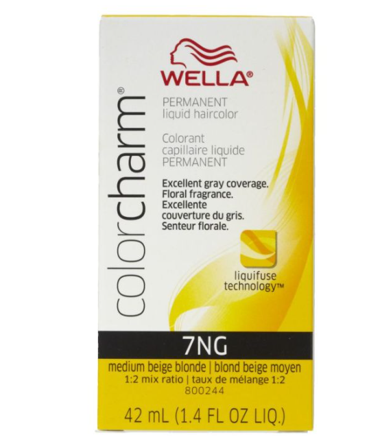 Wella Color Charm Permanent 7NG Medium Beige Blonde 1.4 oz-2 pack