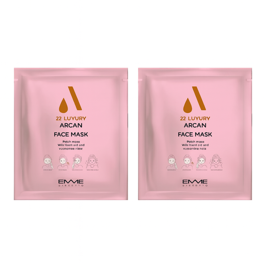 22 LUXURY ARGAN Face Mask 2 Pack
