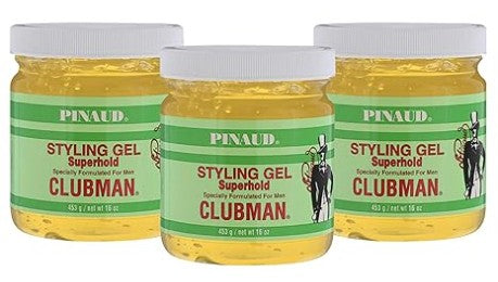 Clubman Pinaud Superhold Styling Gel 16 oz (Pack of 3)