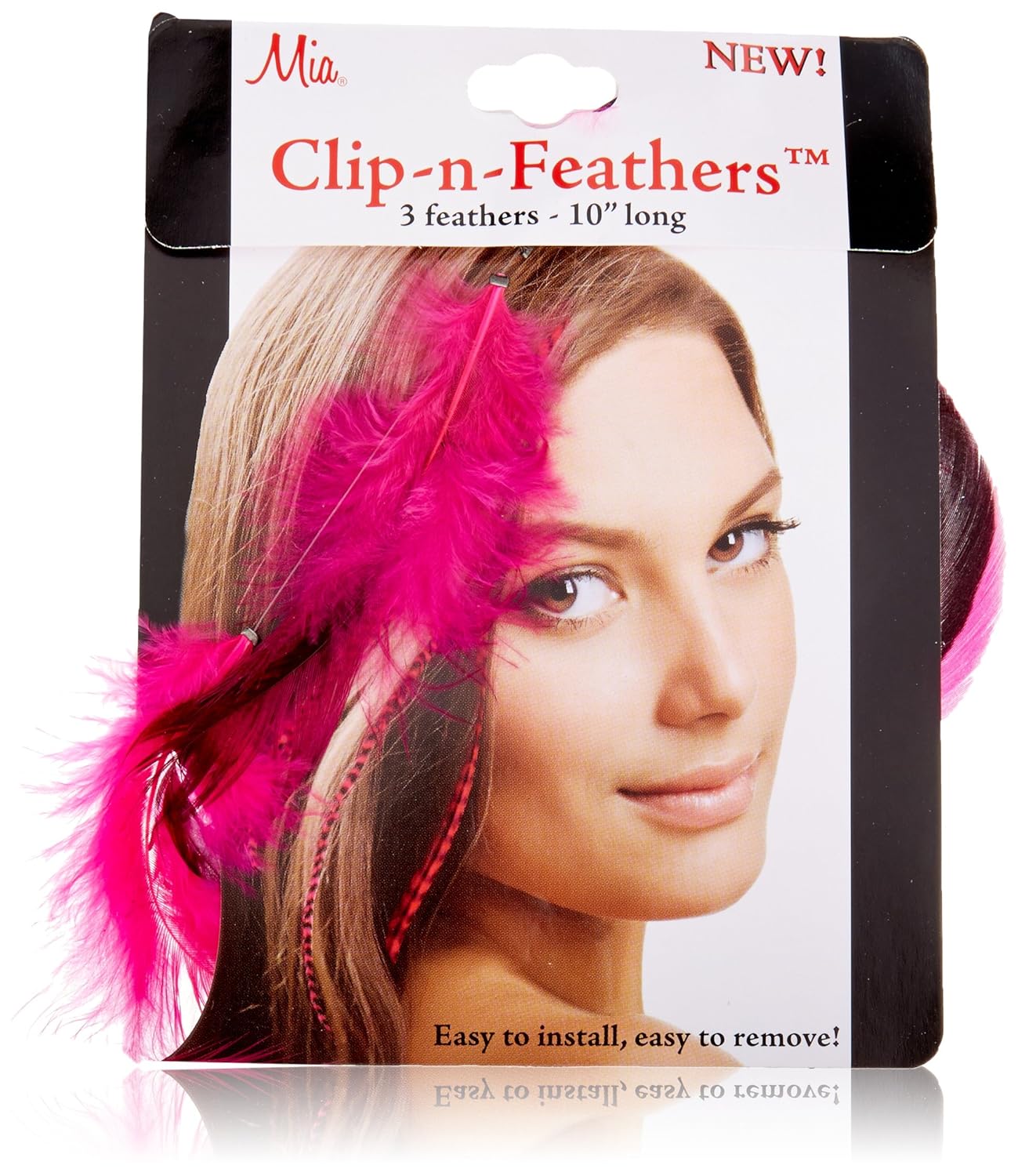 Mia Clip-n-Feathers Pink