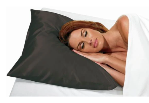 Betty Dain Standard Satin Pillow Case - Black