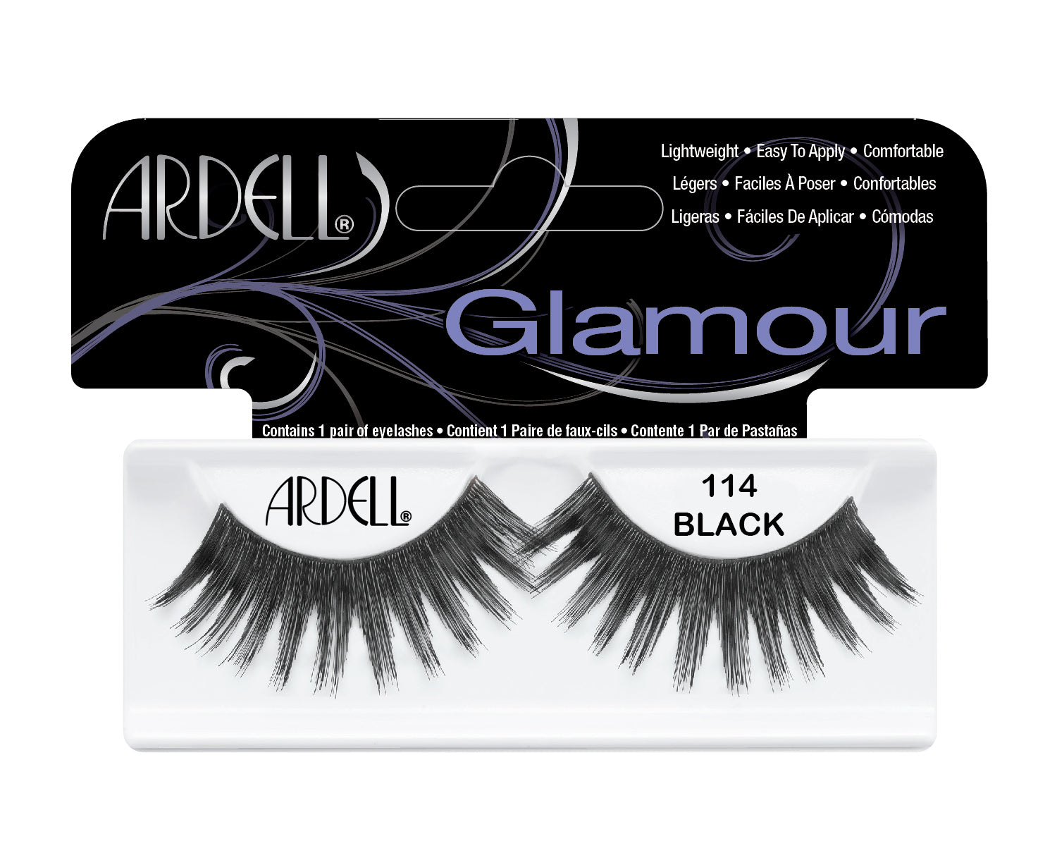 Ardell Glamour Strip Lashes - 114 Black