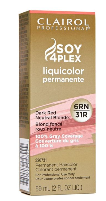 Clairol Soy4Plex 6RN/31R Dark Red Neutral Blonde-(3-pack)