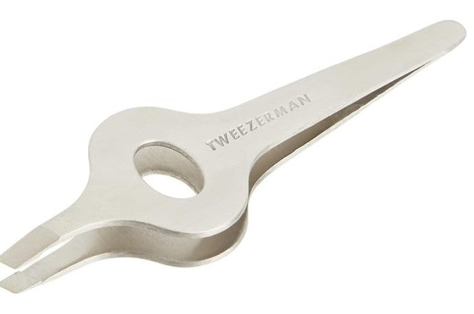 Tweezerman Wide-Grip Slant Tweezer, Silver