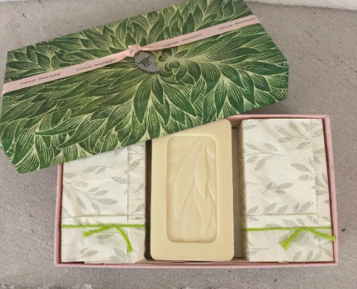 Thymes Coco Monoi Bath Soap Set Of 3 Bars In Original Box..Discontinued Item
