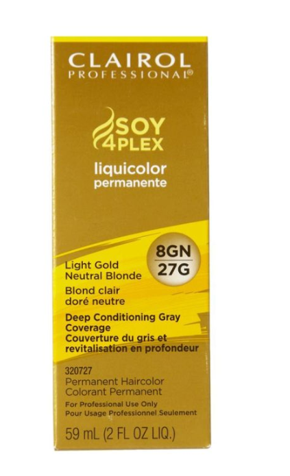 Clairol Soy4Plex 8GN/27G Light Gold Neutral Blonde-2 pk
