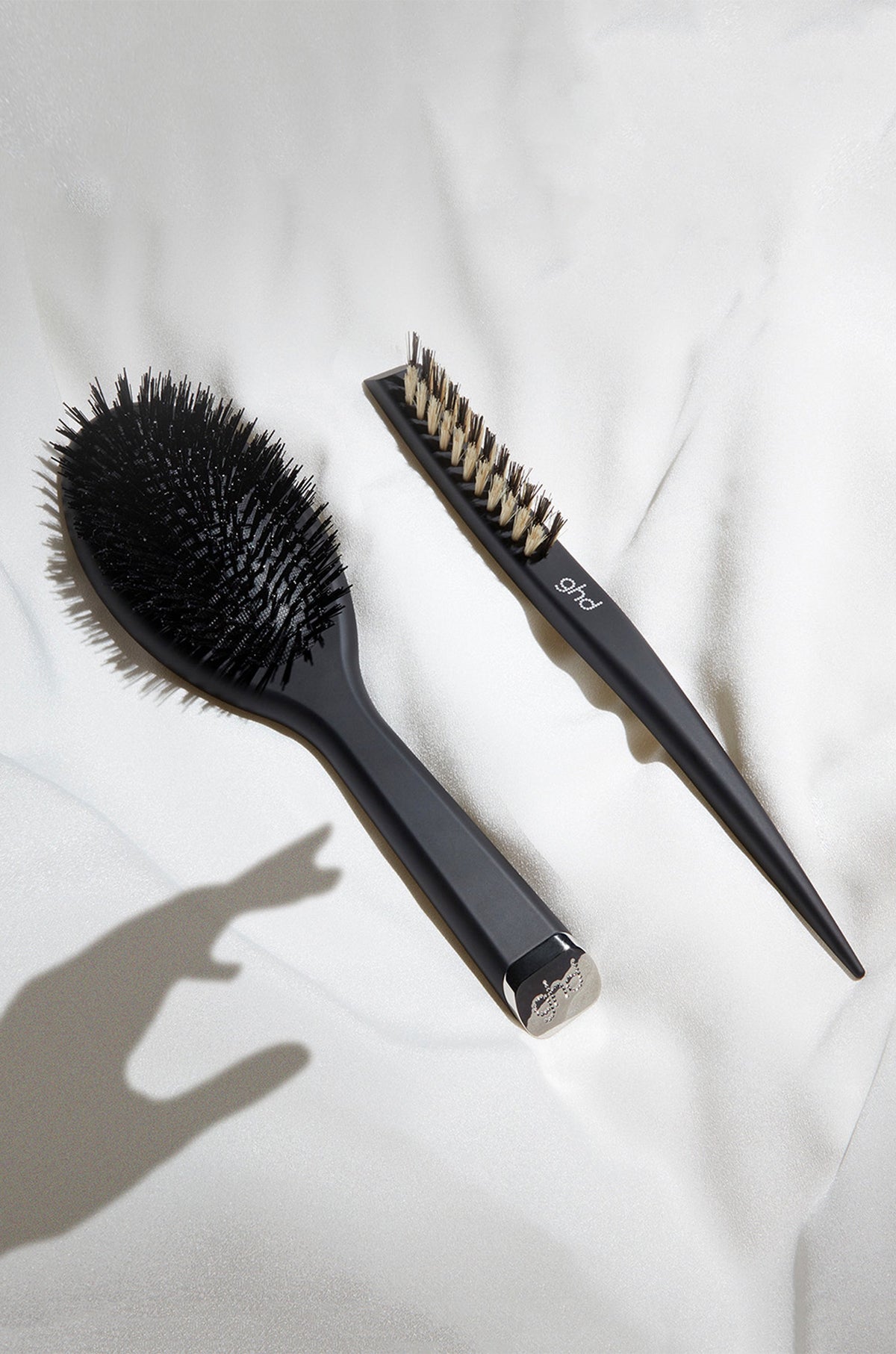 ghd Narrow Dressing Brush for Smoothing, Volume & Sleek Up-Styles, Black