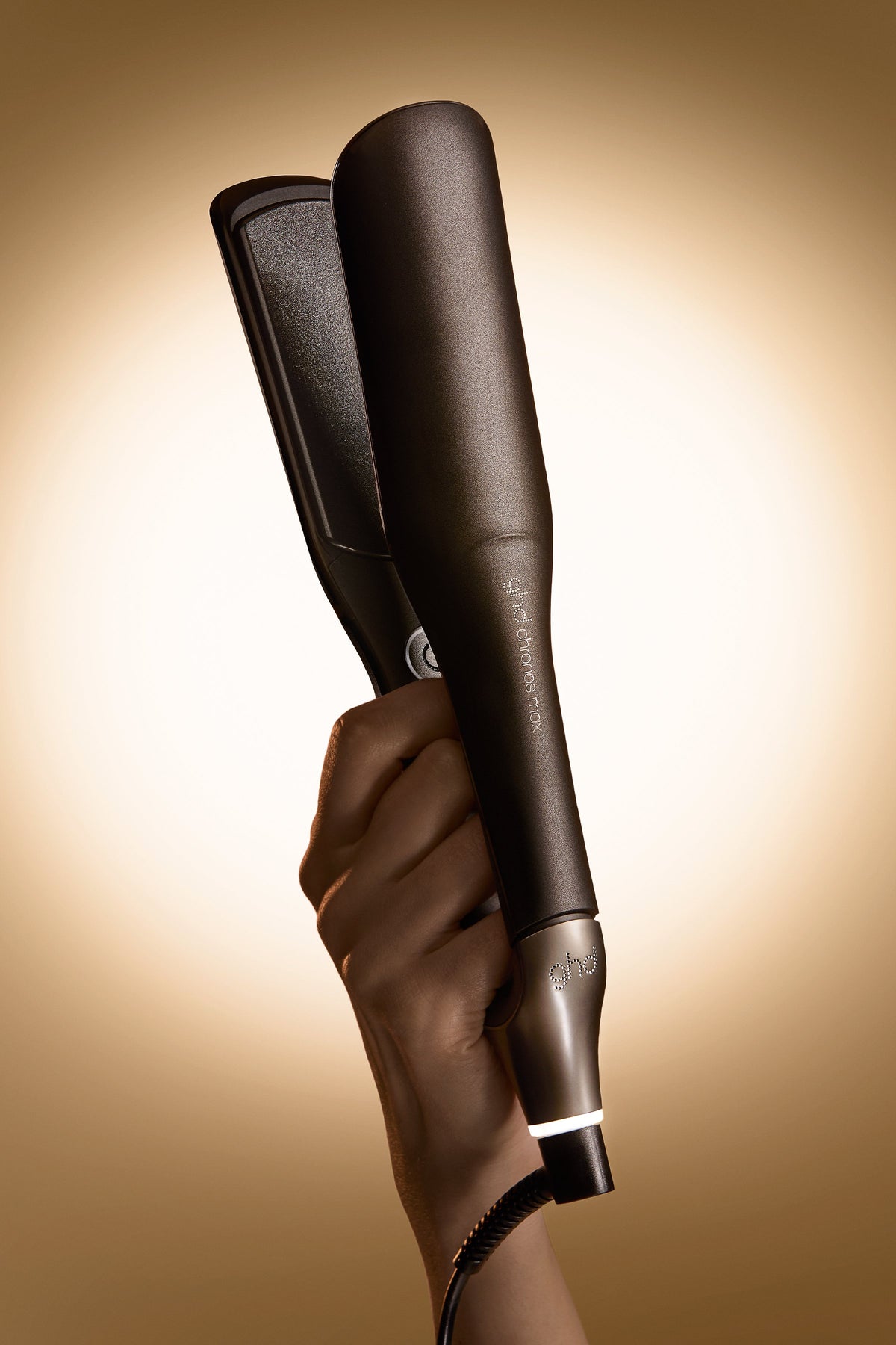 ghd Chronos Max 2" Flat Iron Styler - Black | Professional Ceramic Hair Straightener