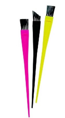 color trak Ultra Precision Brushes, Pink/Black/Yellow, 3 Count