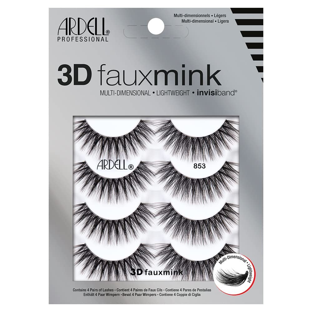 Ardell 3D Faux Mink Lashes 853-4 Pairs