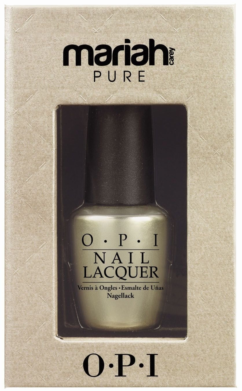 OPI Nail Lacquer - Mariah Carey Pure 18k White Gold and Silver Topcoat 0.5 oz