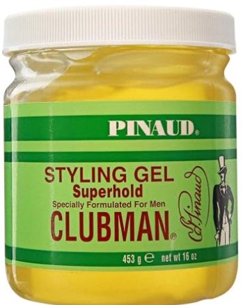 Clubman Pinaud Super Clear Superhold Styling Gel for Men, 16 oz