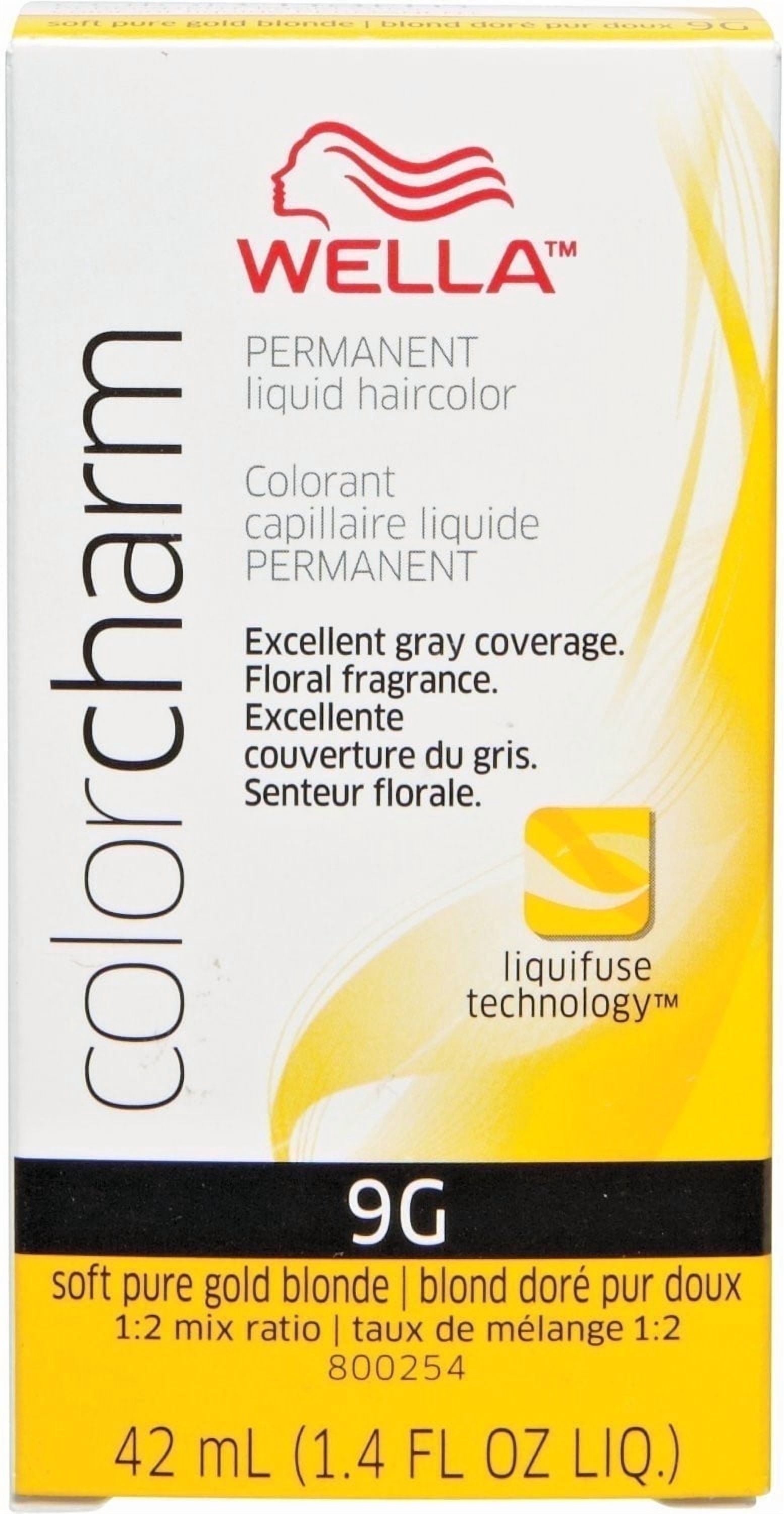Wella Color Charm Permanent Liquid Haircolor 9G Soft Pure Gold Blonde 1.4 oz