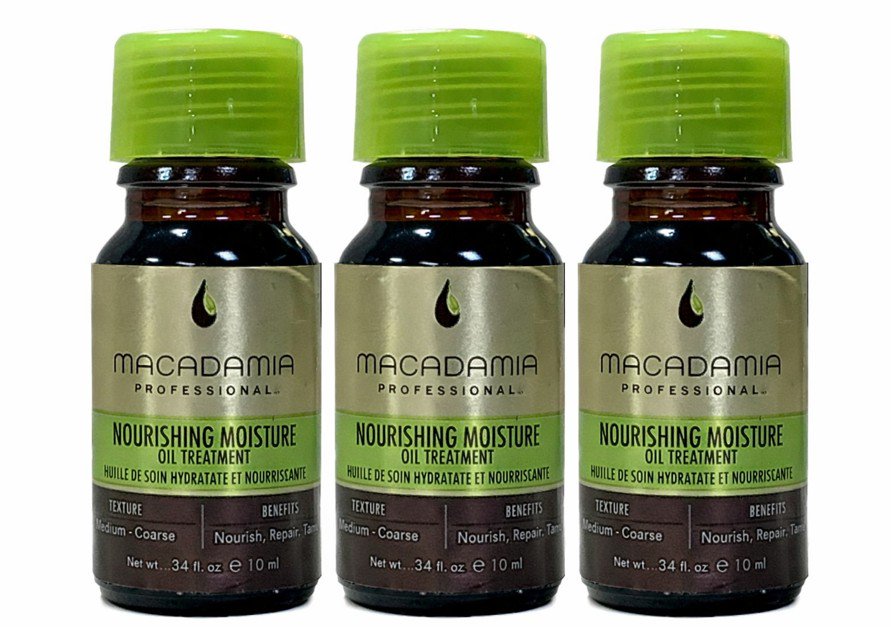 Macadamia Professional Nourishing Moisture Oil Treatment – 0.34 oz (3 Pack)