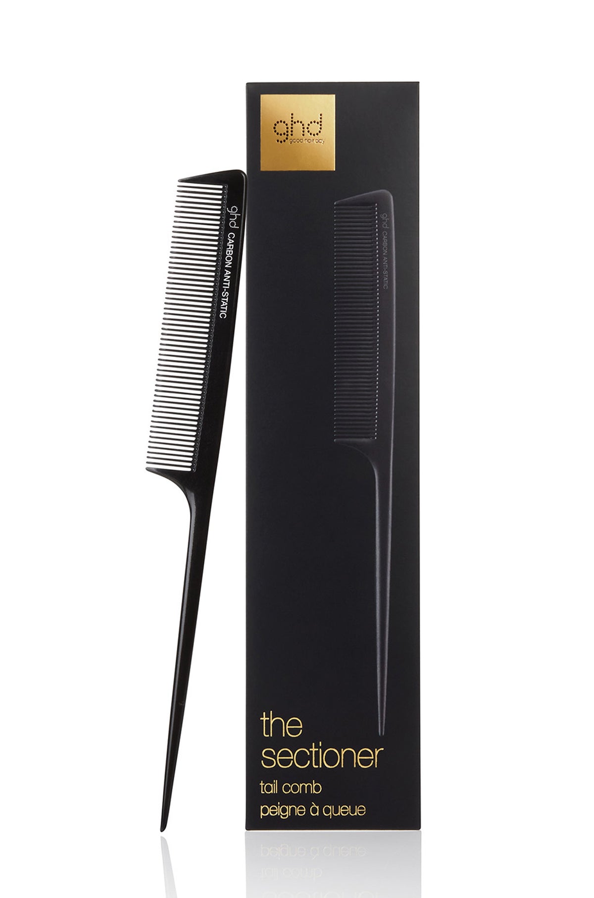 ghd Tail Comb for Styling, Parting & Backcombing | Fine-Tooth Anti-Static Hair Comb