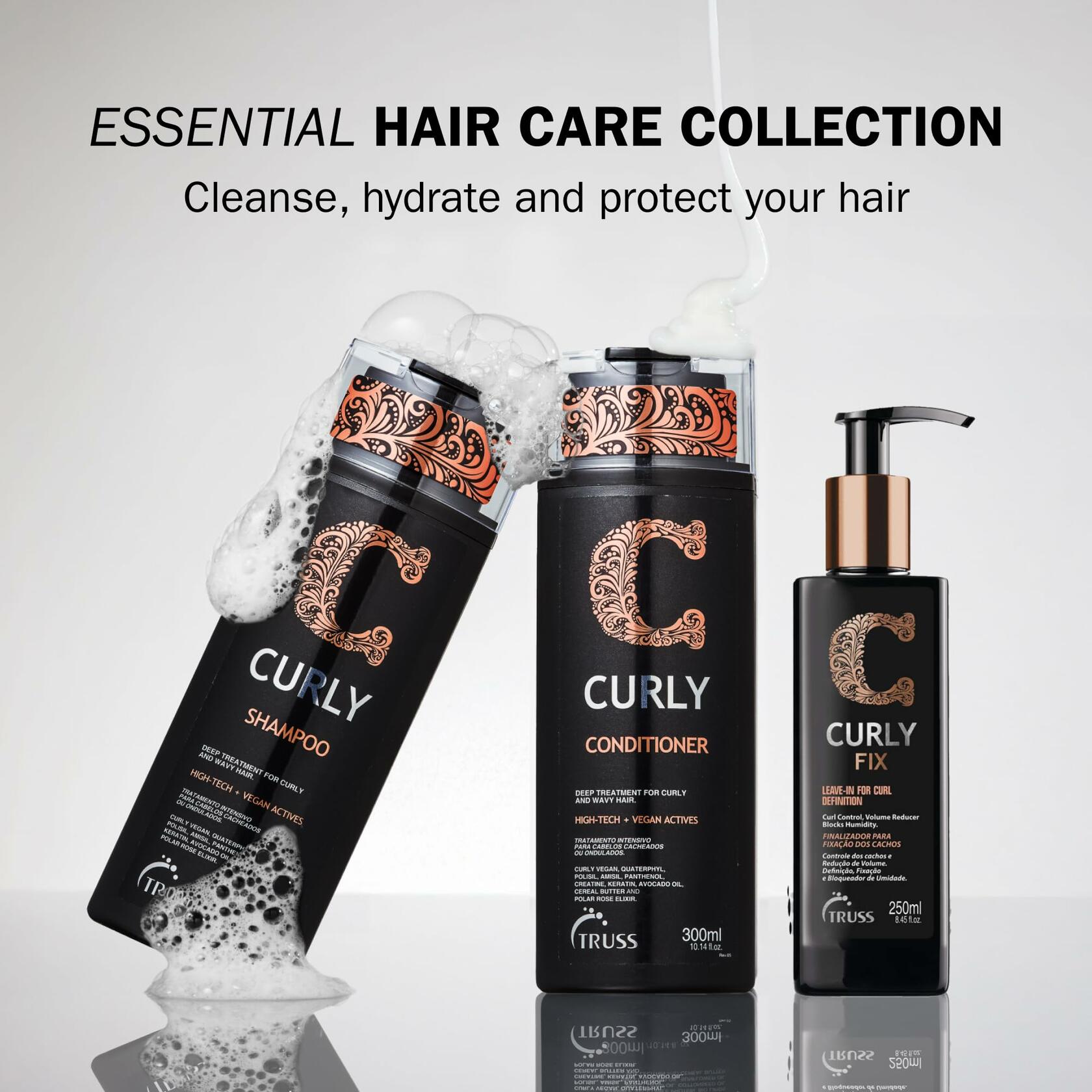 Truss Curly Fix - Leave-in Curl Defining Cream - Medium Hold, Controls Frizz and Reduces Volume for Defined Curls All Day