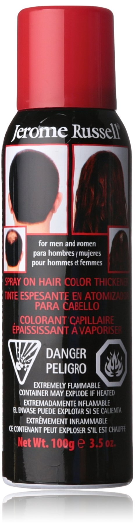 jerome russell Hair Color Thickener for Thinning Hair, Dark Brown, 3.5 Ounce