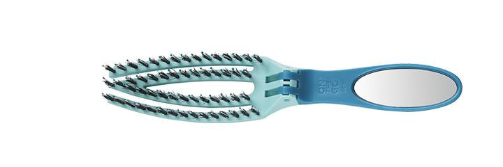 On The Go Folding Brush Smooth & Style - boar & nylon bristles