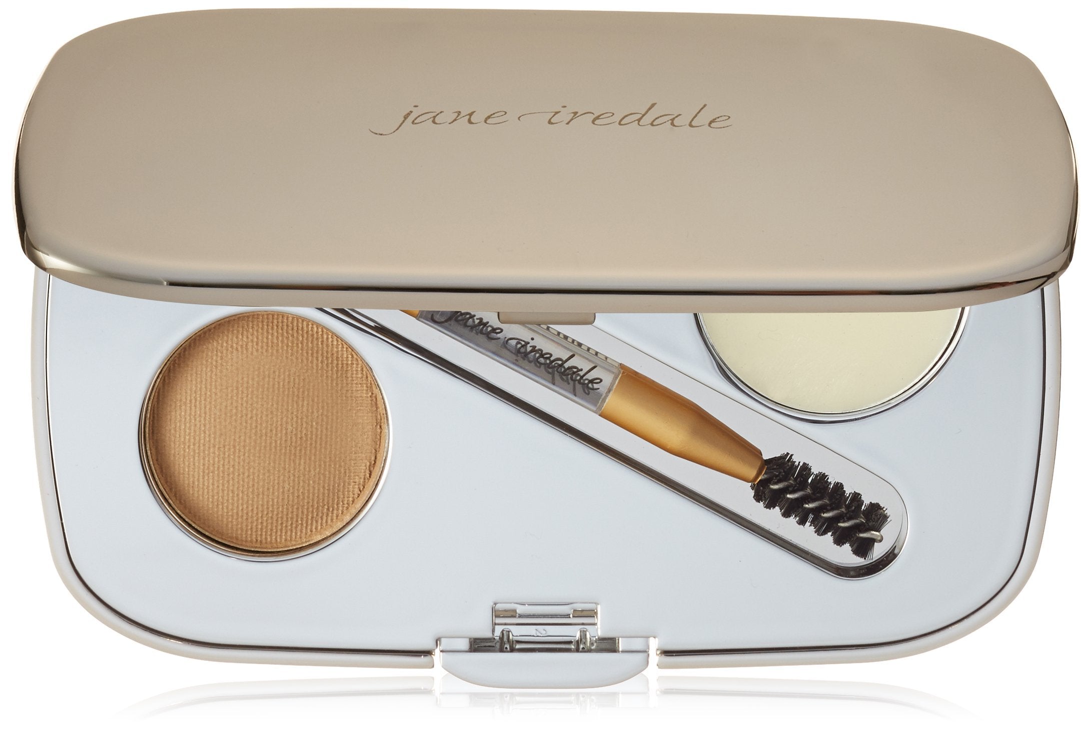 Jane Iredale GreatShape Eyebrow Kit - Blonde 0.085 oz 0.04oz Brow Powder, 0.04oz Brow Wax, Dual-Ended Applicator