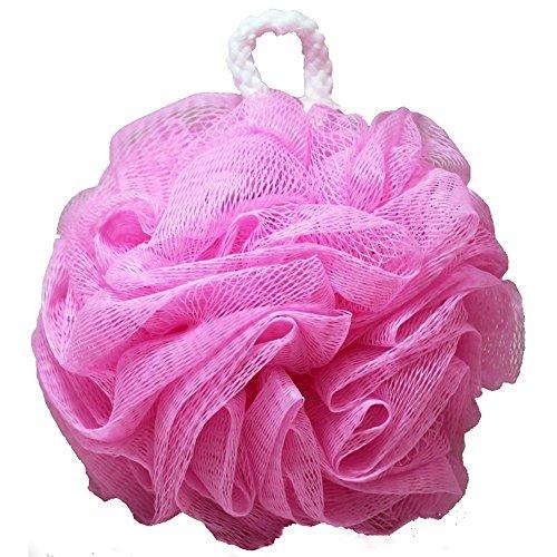 Kingsley Pink Nylon Body Wash Mesh Flower