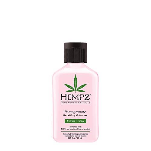 Hempz Herbal Body Moisturizer, Light Pink, Pomegranate, 2.25 Fluid Ounce
