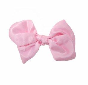 Mia Bow Pink Satin Bow Clip