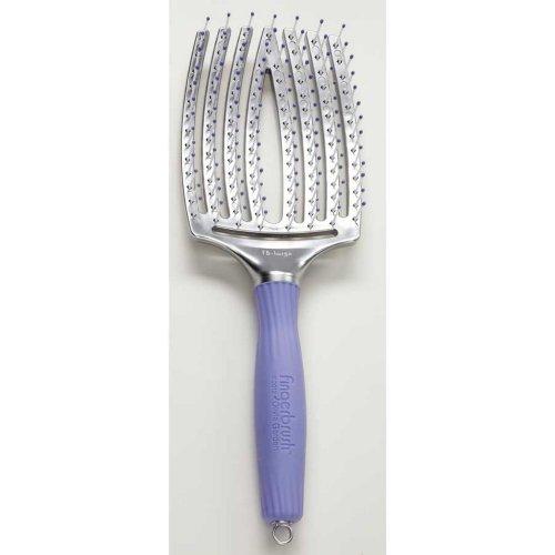 Olivia Garden Finger Brush Curved & Vented Paddle Brush, (Large)