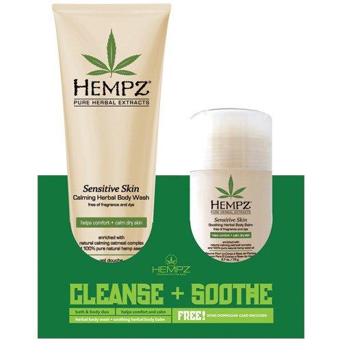 Hempz The Hipsters Cleanse+Soothe Bath and Body Duo