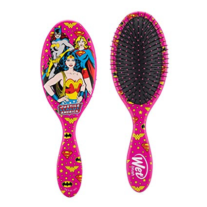 Wet Brush Original Detangler Hair Brush - Justice League (Wonder Woman, Batgirl, & Supergirl)