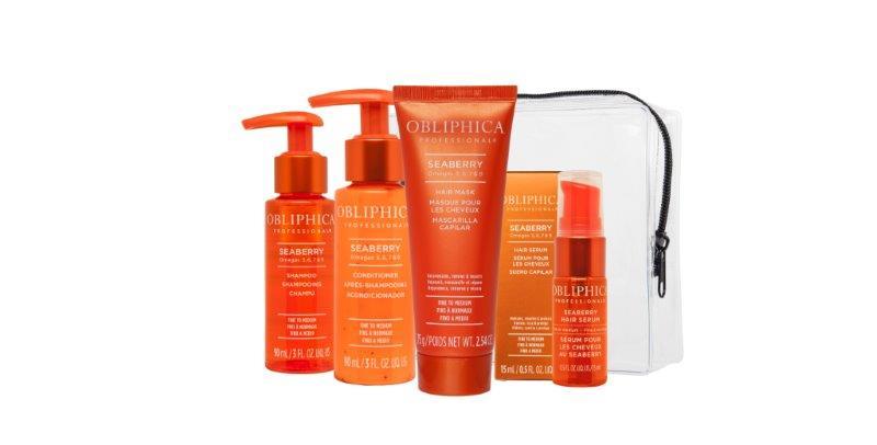 Obliphica Seaberry Travel Kit - Fine to Medium ..Includes: 3oz/90ml Obliphica Seaberry Shampoo Fine to Medium-..3oz/90ml Obliphica Seaberry Conditioner Fine to Medium..- 2.54oz/75g Obliphica Seaberry Mask Fine to Medium- ..0.5oz/15ml Obliphica Seaberr...