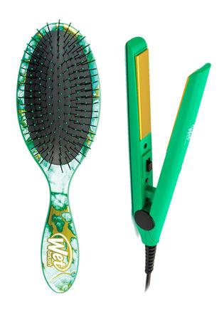 WB PRO Mini Styling Iron + Original Detangler - Green