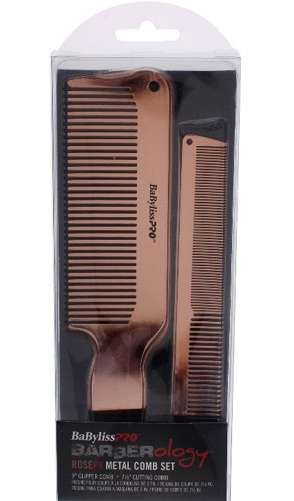 BabylissPro Rose FX Metal Comb Set