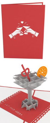 LOVEPOP 3D POP UP CARD "NIGHT OUT"