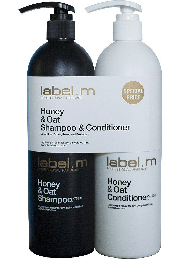 label.m Honey & Oat Shampoo & Conditioner DUO 750 ML