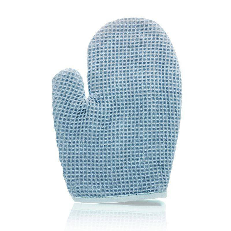 Spa Sister Waffle Bath Mitt Blue