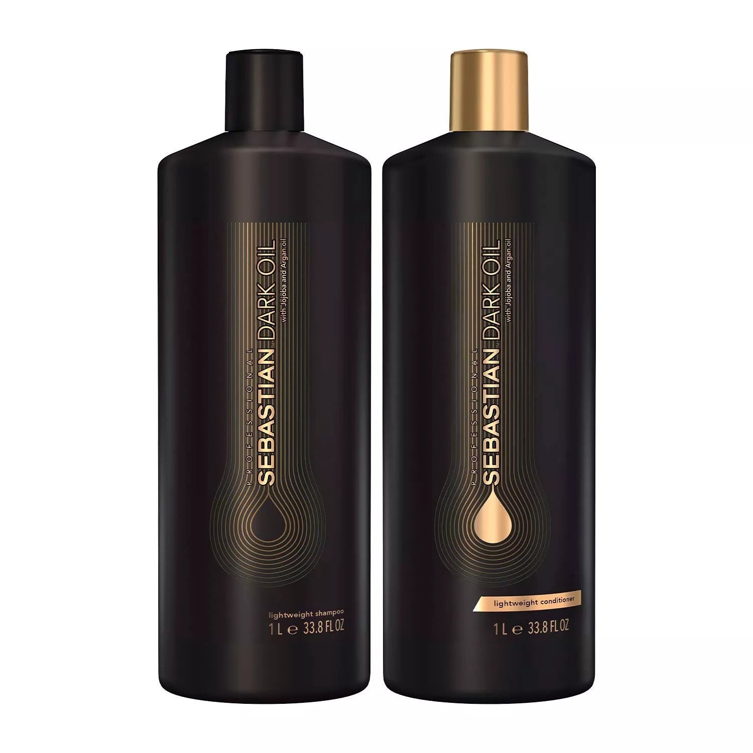 Sebastian Dark Oil Lightweight Shampoo and Conditioner Liter Duo