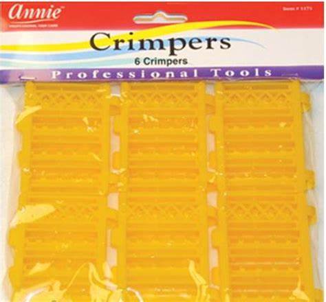 Annie Yellow Crimpers (Pack of 6)