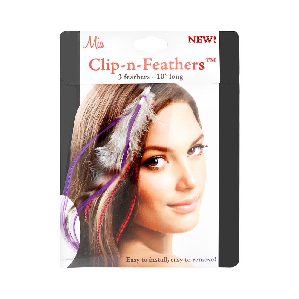 Mia Clip-n-Feathers Purple